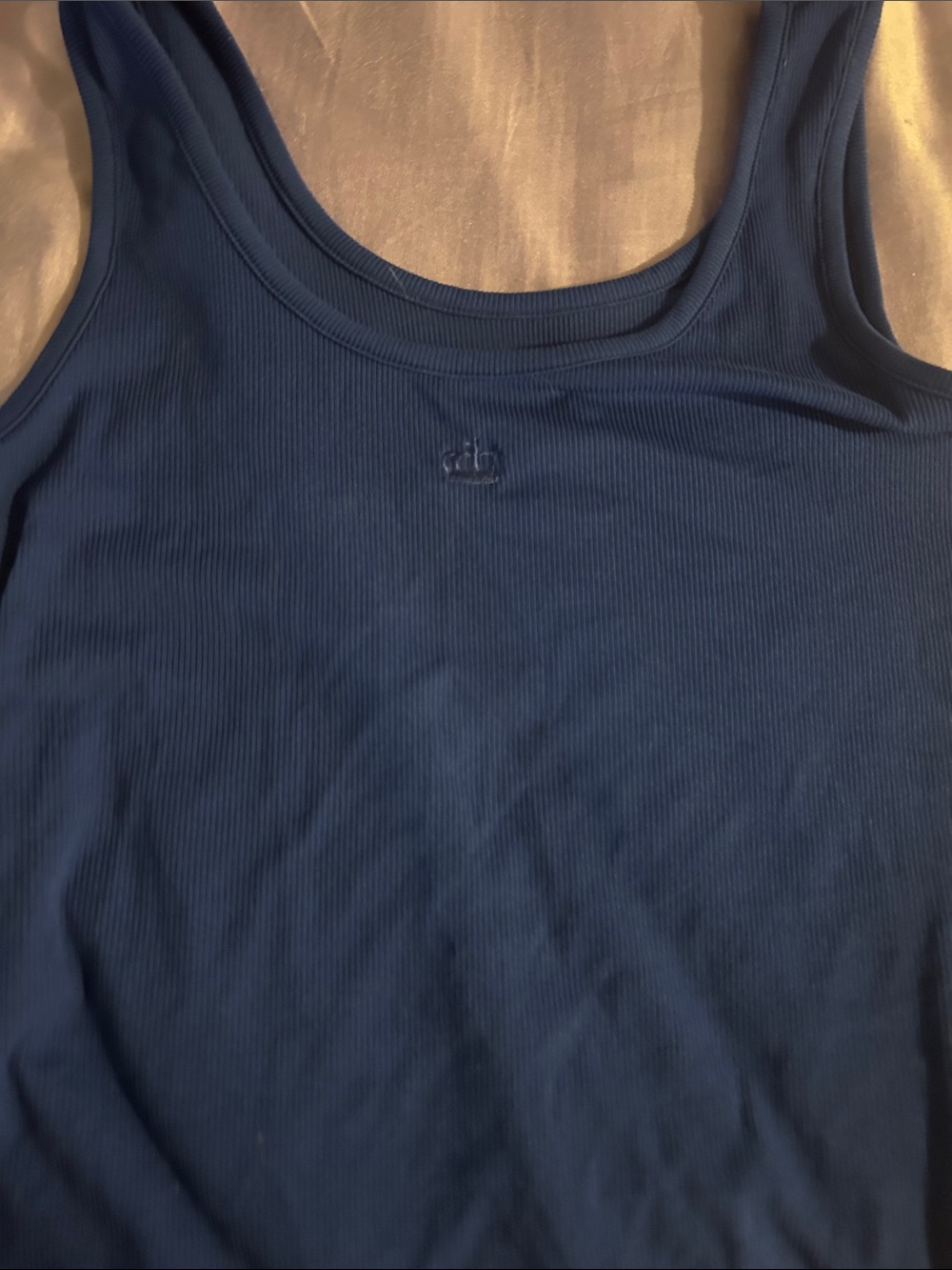 Juicy Couture Navy Ribbed Girls Tank Top